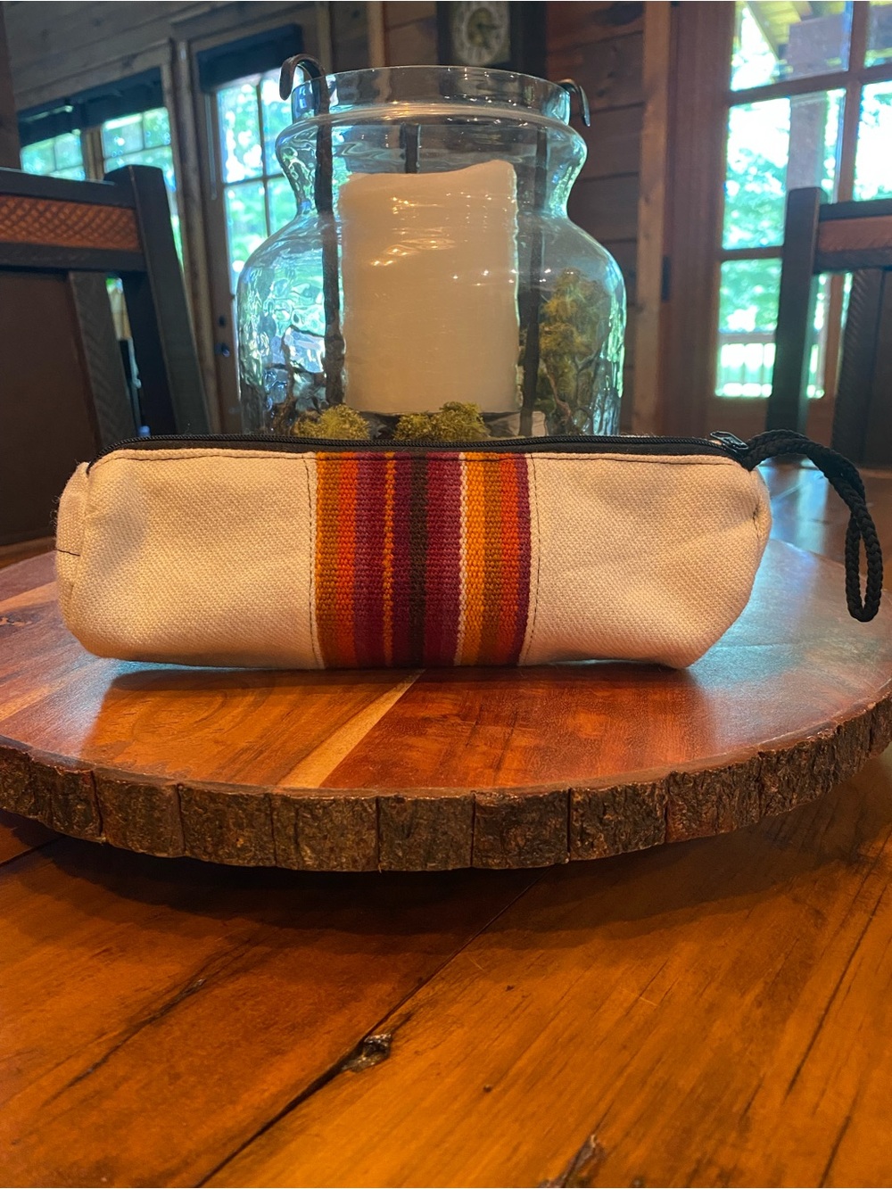 Handcrafted Bolivian Aguayo Makeup/Pencil pouch.Beautiful!!